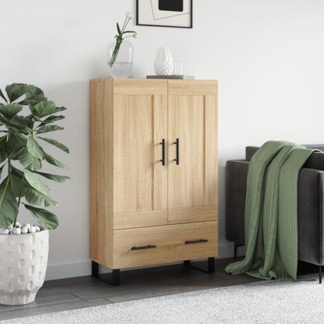 vidaXL Hoher Buffet Sonoma Eiche 69,5x31x115 cm aus Spanplatte