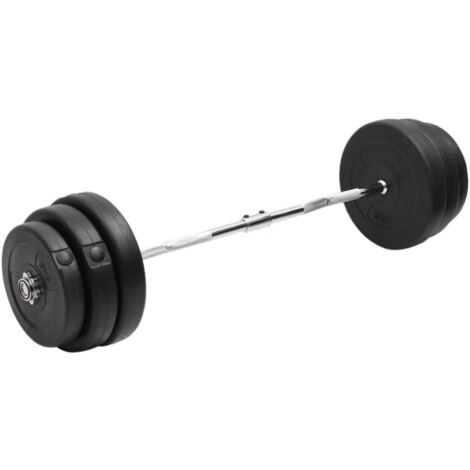 Wellen-Hantelstange mit Gewichten 90 kg