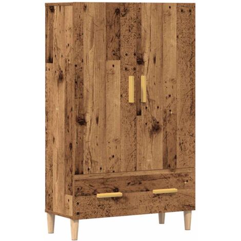 vidaXL Highboard Altholz-Optik 70x31x115 cm Holzwerkstoff
