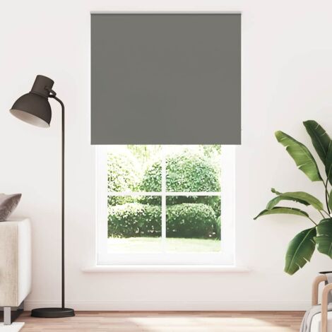Verdunkelungsrollo Grau 125x230cm Stoffbreite 121,6cm Polyester vidaXL