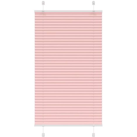 Plissee Rosa 75x100 cm Stoffbreite 74,4 cm Polyester vidaXL