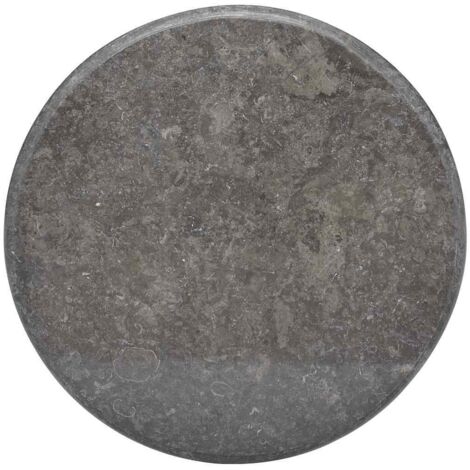Tischplatte Schwarz Ø60x2,5 cm Marmor vidaXL