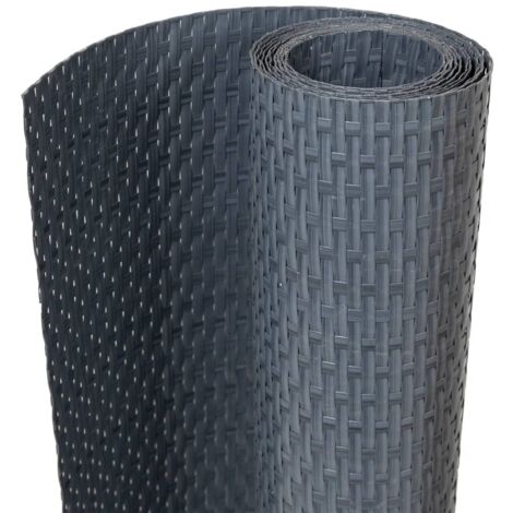 vidaXL Balcony Screen Anthracite 1000x80 cm Poly Rattan (1/5)