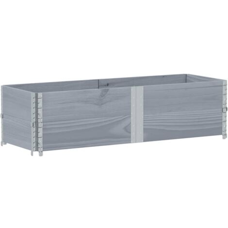 Pflanzkasten Grau 150x50 cm Massivholz Kiefer vidaXL