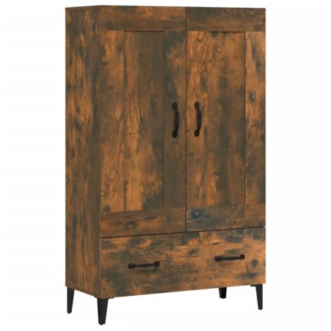 vidaXL Highboard Smoked Oak 70x31x115 cm Engineered Wood