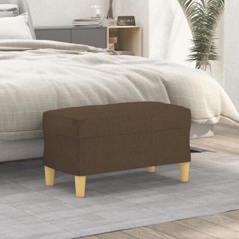 Sitzbank Braun 70x35x41 cm Stoff vidaXL