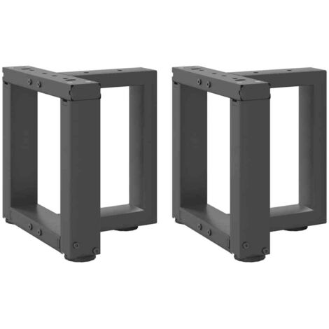 Couchtischbeine T-Form 2 Stk. Anthrazit 30x25x(30-31) cm Stahl vidaXL
