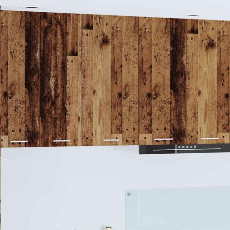 vidaXL Hanging Cabinet with Storage Old Wood and White 40 x 31 x 80 cm (1/5)