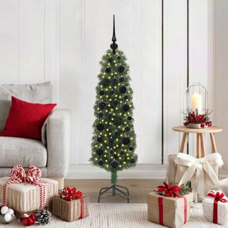 Künstlicher Weihnachtsbaum mit 150 LEDs mit Ständer Grün 120 cm vidaXL