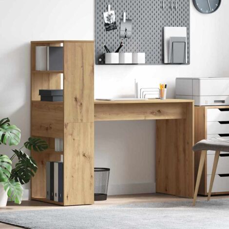 Schreibtisch Artisan-Eiche 113 x 54 x 120 cm Holzwerkstoff vidaXL (1/5)