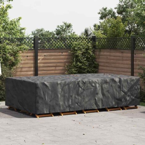 Gartenmöbelabdeckung Schwarz 315 x 180 x 74 cm 420D vidaXL