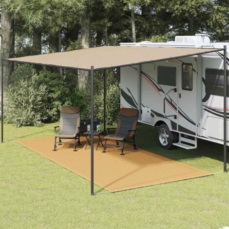 vidaXL Tent Carpet Sand 250x600 cm HDPE
