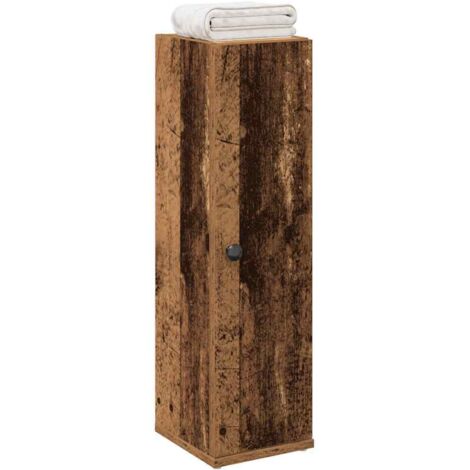 Badezimmerschrank mit Rollenhalter Altholz-Optik 20,5x22x72 cm vidaXL