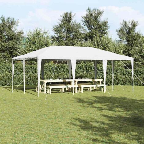 Party-Zelt Weiß 600 x 400 x 266 cm Polyester und Stahl vidaXL