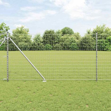 vidaXL Welded Wire Fence with Spikes 10 x 1 m (W x H)