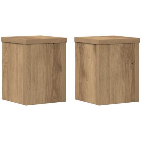 Pflanzenständer 2 Stk. Artisan-Eiche 15x15x20 cm Holzwerkstoff vidaXL