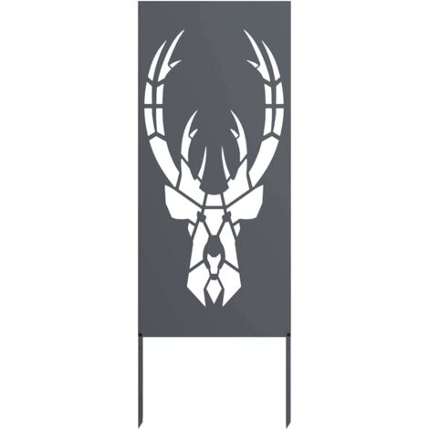 Garten Sichtschutz-Leinwand Tiermuster Anthrazit 50 x 140 cm vidaXL