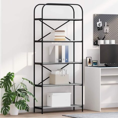 Regal Grau Sonoma 80 x 30 x 183 cm Holzwerkstoff vidaXL (1/5)