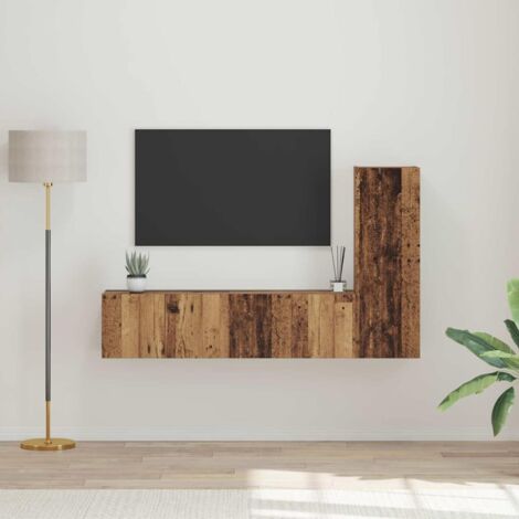 TV-Schrankset 3 pcs Altholz 60 x 30 x 30 cm Holzwerkstoff vidaXL