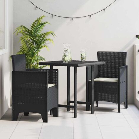 Gartenstuhl 2 pcs Anthrazit 53 x 49 x 85 cm PP vidaXL