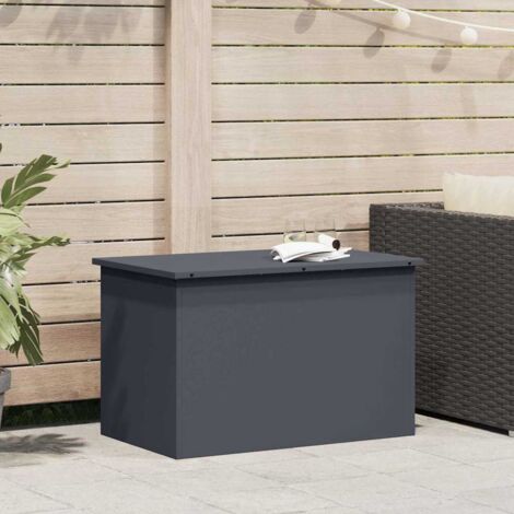 vidaXL  Outdoor Storage Box  Anthracite 80 x 50.5 x 50 cm