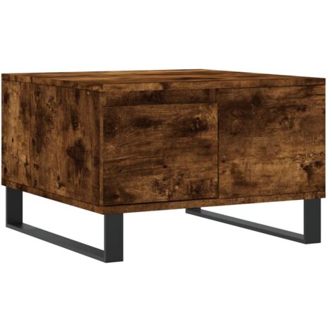 vidaXL Couchtisch Eiche Raucheffekt 55x55x36,5 cm aus Holzwerkstoff