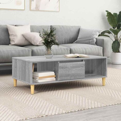 Couchtisch Grau Sonoma 103,5 x 60 x 35 cm Holzwerkstoff vidaXL