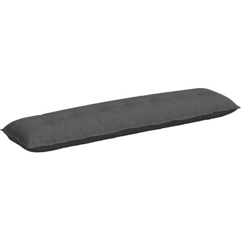 vidaXL  Back Pillow  Dark Grey 200 x 50 cm Corduroy Fabric