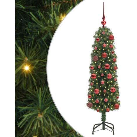 Künstlicher Weihnachtsbaum mit 150 LEDs mit Ständer Grün 120 cm vidaXL