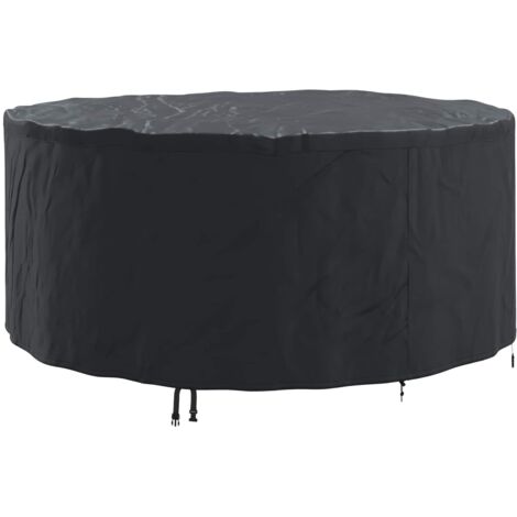 vidaXL Furniture Cover Black 200 x 200 x 71 cm 210D Oxford Fbric