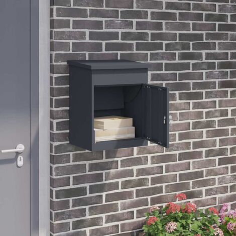 Paketdrop-Box Anthrazit 44 x 35 x 59 cm Stahl vidaXL