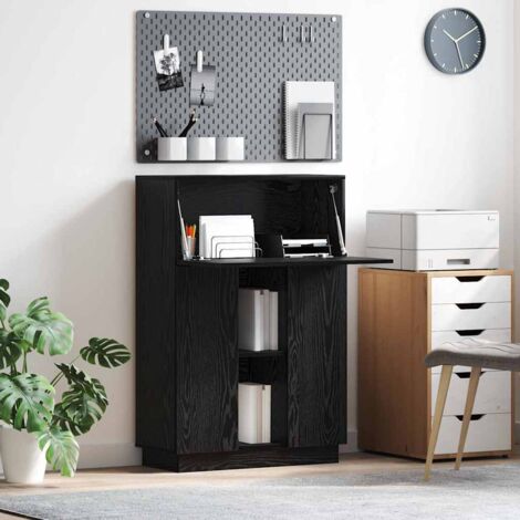 Schreibtisch Schwarz Eichen-Optik 71,5 x 31,5 x 106,5 cm vidaXL