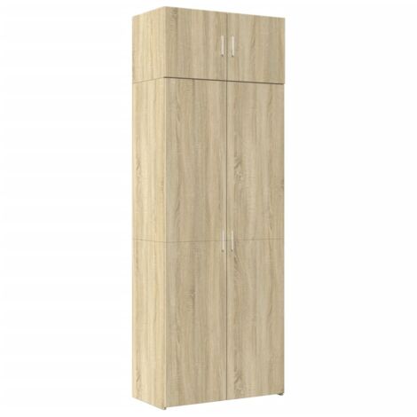 Aufbewahrungsschrank Sonoma-Eiche 80x42,5x225 cm
