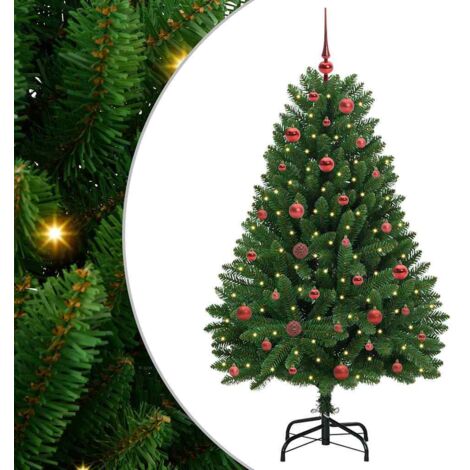 Künstlicher Weihnachtsbaum Grün 150 cm PVC und Metall vidaXL