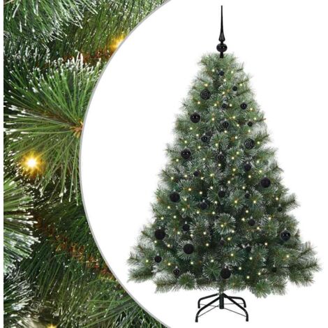 Künstlicher Weihnachtsbaum mit 150 LEDs Grün 150 cm PE und PVC vidaXL (1/5)