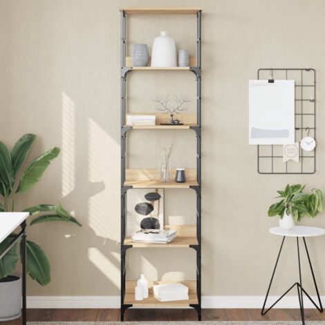 vidaXL Bookshelf Sonoma Oak 50x33x188,5 cm Engineered Wood