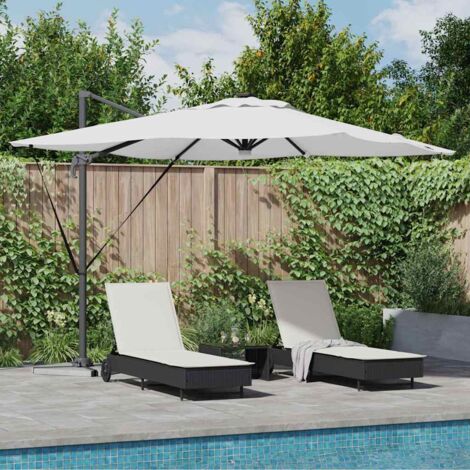 Roma Parasol Beige 286 x 284 x 270 cm Aluminium und Polyester vidaXL (1/5)