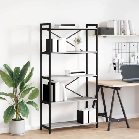 Bücherregal Grau Sonoma 80 x 30 x 153 cm Holzwerkstoff vidaXL