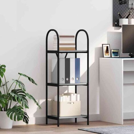 vidaXL Bookshelf Grey Sonoma 40 x 30 x 109 cm Engineered wood (1/5)
