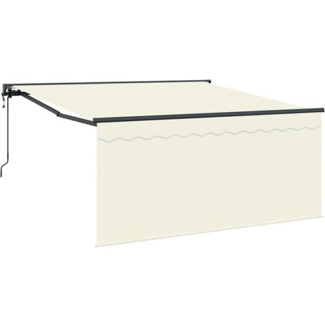 Einziehbare Markise Creme 300 x 250 cm Stoff vidaXL (1/5)