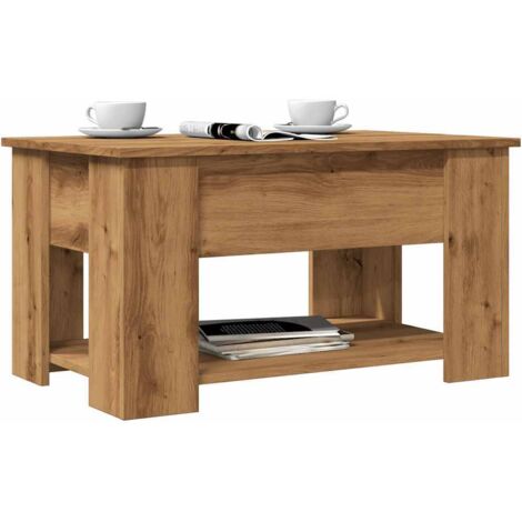 Couchtisch Artisan-Eiche 79x49x41 cm Holzwerkstoff vidaXL