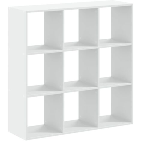 Bücherregal Weiß 102x32x102 cm Holzwerkstoff vidaXL (1/5)