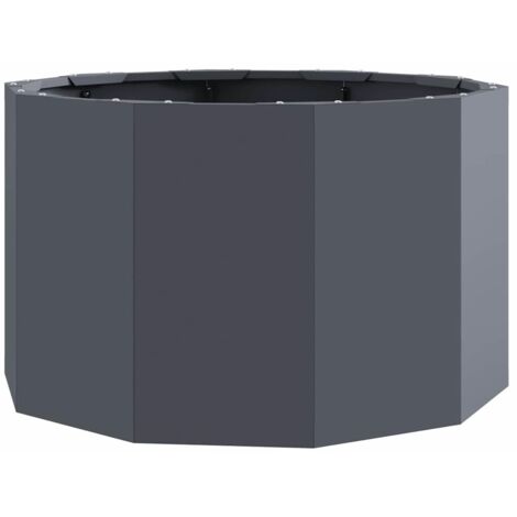 vidaXL Planter Anthracite 60 x 60 x 35 cm Steel (1/5)