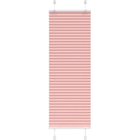 vidaXL Pleated Blind Pink 40x150 cm Fabric Width 39,4 cm Polyester