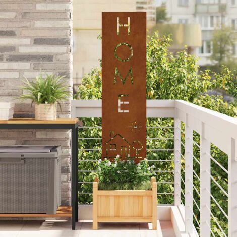 vidaXL Garden Privacy Screen Rusty 32 x 140 cm Weathering steel
