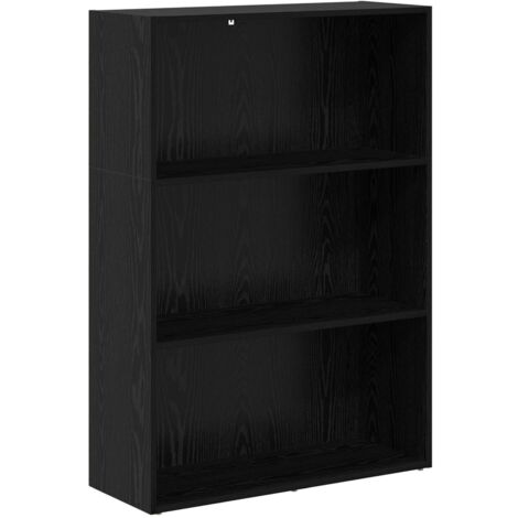 vidaXL Bookshelf Black Oak 80 x 30 x 114 cm Engineered Wood