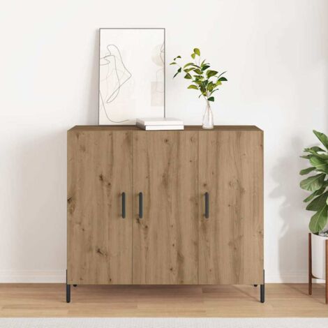 Sideboard Eiche handwerklich 90 x 34 x 80 cm Holzwerkstoff vidaXL