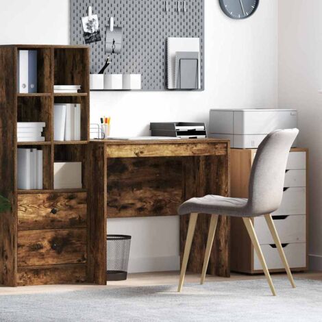 Schreibtisch Geräucherte Eiche 80x50x76 cm Ingenieure Holz vidaXL324207