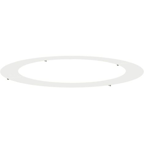 großer weißer Metallblumentopf Weiß Metall Groß Leicht Modern vidaXL149035