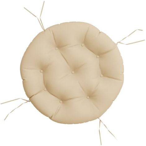 vidaXL Round Cushion Beige Ø 60 x11 cm Oxford Fabric